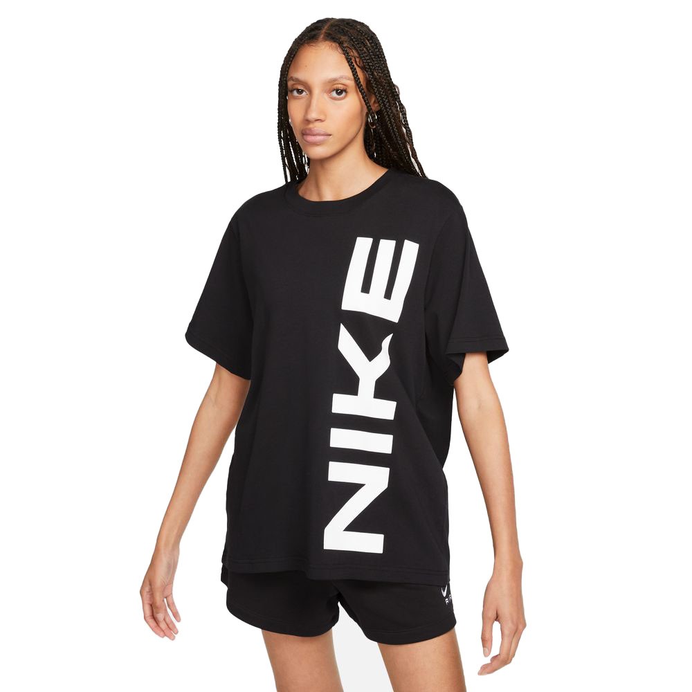 Nike T-Shirt Logo Air Nero Donna L