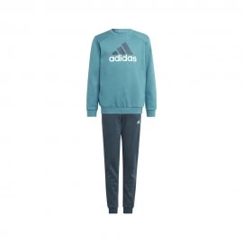 ADIDAS Completo Tuta Bambino Logo Senza Cappuccio Ottanio Nero Bambino