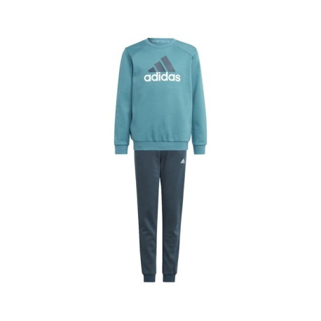 ADIDAS Completo Tuta Bambino Logo Senza Cappuccio Ottanio Nero Bambino