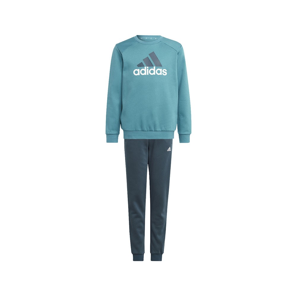 ADIDAS Completo Tuta Bambino Logo Senza Cappuccio Ottanio Nero Bambino 9-10 Anni