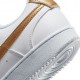 Nike Court Vision Low Nn Bianco Metaloro - Sneakers Donna