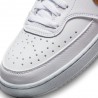 Nike Court Vision Low Nn Bianco Metaloro - Sneakers Donna