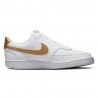 Nike Court Vision Low Nn Bianco Metaloro - Sneakers Donna