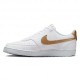 Nike Court Vision Low Nn Bianco Metaloro - Sneakers Donna