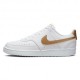 Nike Court Vision Low Nn Bianco Metaloro - Sneakers Donna