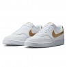 Nike Court Vision Low Nn Bianco Metaloro - Sneakers Donna