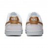 Nike Court Vision Low Nn Bianco Metaloro - Sneakers Donna