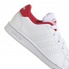 ADIDAS Advantage Gs Bianco Rosso -Scarpe Ginnastica Bambino