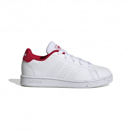 ADIDAS Advantage Gs Bianco Rosso -Scarpe Ginnastica Bambino