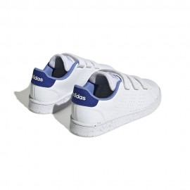 ADIDAS Advantage Velcro Ps Bianco Blu -Scarpe Ginnastica Bambino
