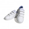 ADIDAS Advantage Velcro Ps Bianco Blu -Scarpe Ginnastica Bambino