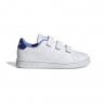 ADIDAS Advantage Velcro Ps Bianco Blu -Scarpe Ginnastica Bambino