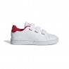 ADIDAS Advantage Velcro Ps Bianco Rosso -Scarpe Ginnastica Bambino