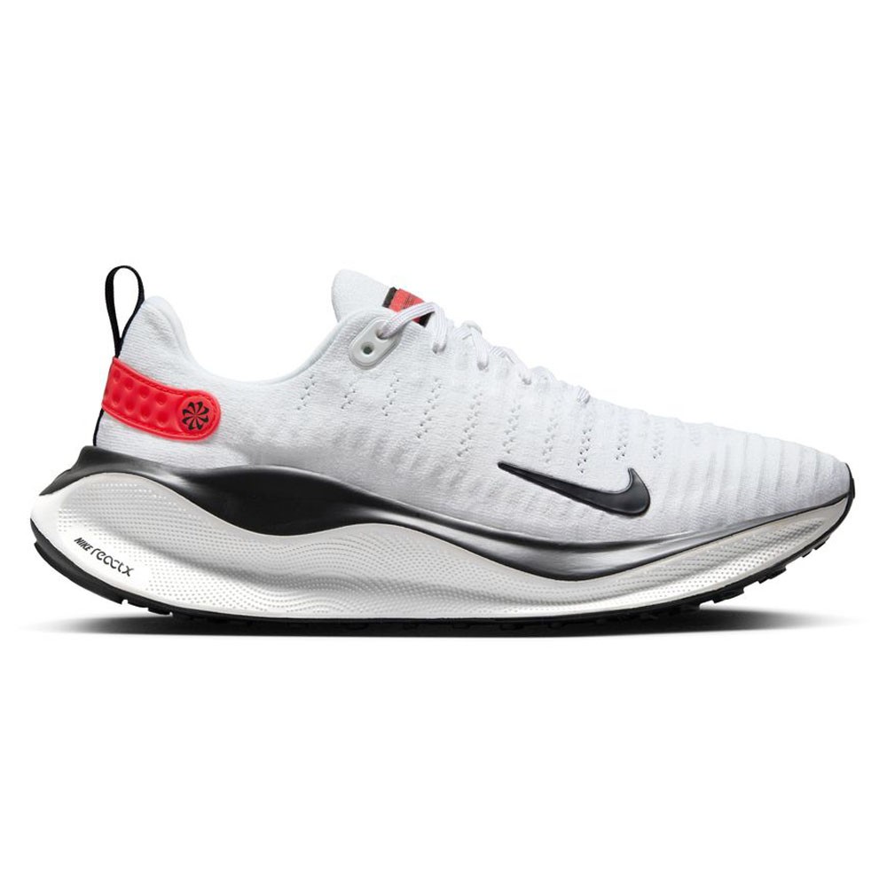 Nike React Infinity Run Flyknit 4 Bianco Nero Rosso - Scarpe Running Uomo EUR 45 / US 11