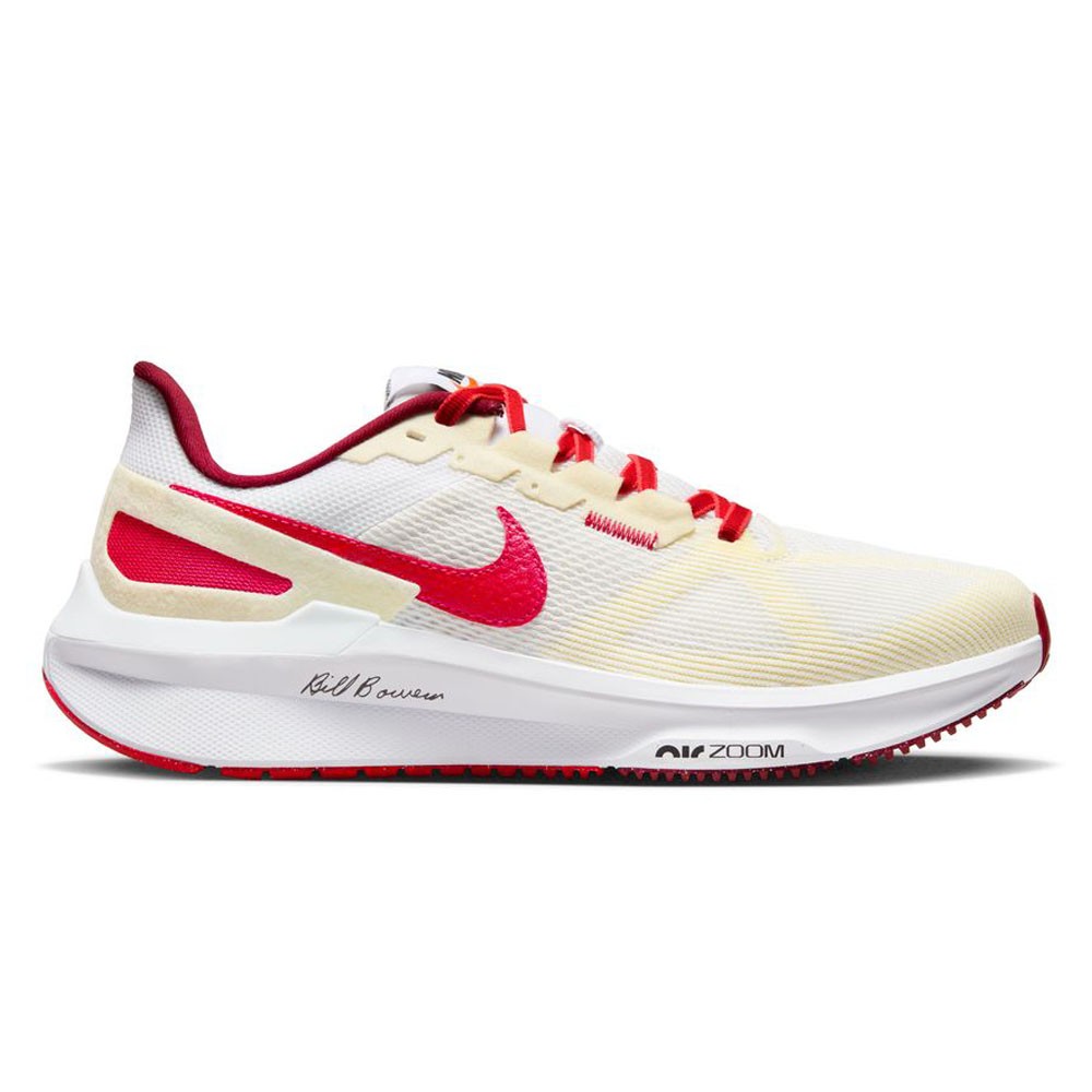 Nike Air Zoom Structure 25 Bianco University Rosso-Cocon - Scarpe Running Uomo EUR 41 / US 8