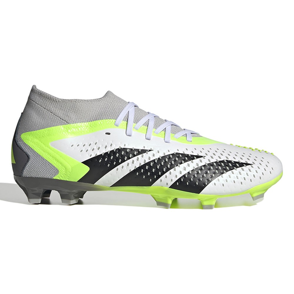 ADIDAS Predator Accuracy .2 Fg Bianco Nero - Scarpe Da Calcio Uomo EUR 46 2/3 / UK 11,5