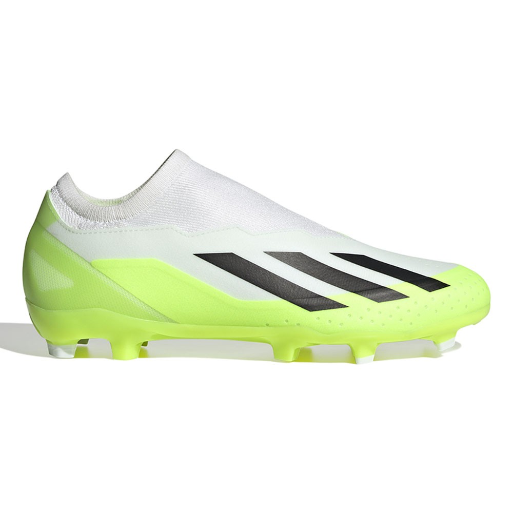 ADIDAS X Crazyfast .3 Ll Fg Bianco Nero Lime - Scarpe Da Calcio Uomo EUR 40 2/3 / UK 7