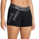 Nike Shorts Sportivi Pro Train 3In Nero Donna