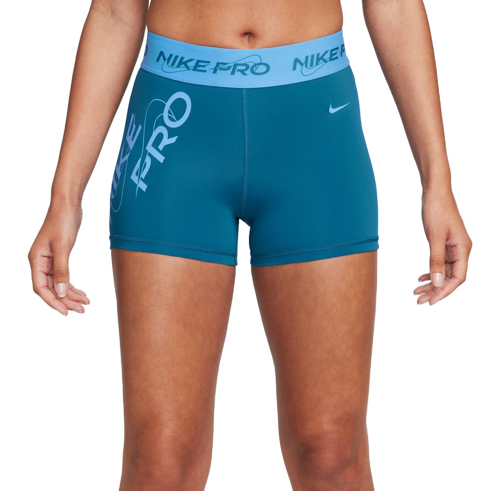 Nike Shorts Sportivi Pro Train 3In Blu Donna L