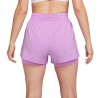 Nike Shorts Sportivi 2In1 Lilla Donna