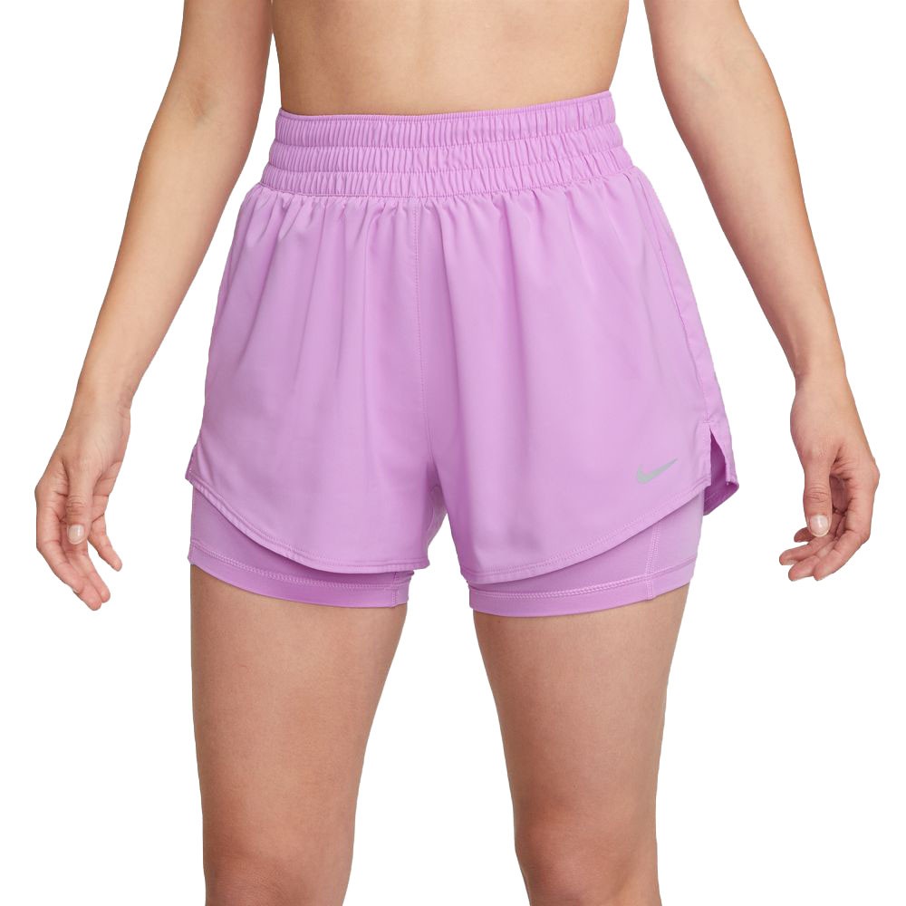 Nike Shorts Sportivi 2In1 Lilla Donna L