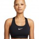 Nike Reggiseno Sportivo Swoosh Medium Supp Nero Donna