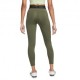 Nike Leggings Sportivi Tight Pro Train Verde Donna