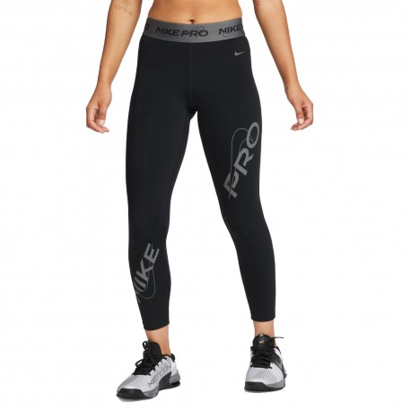 Nike Leggings Sportivi Tight Pro Train Nero Donna