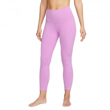 Nike Leggings Sportivi Tight 7 8 Yoga Lilla Donna