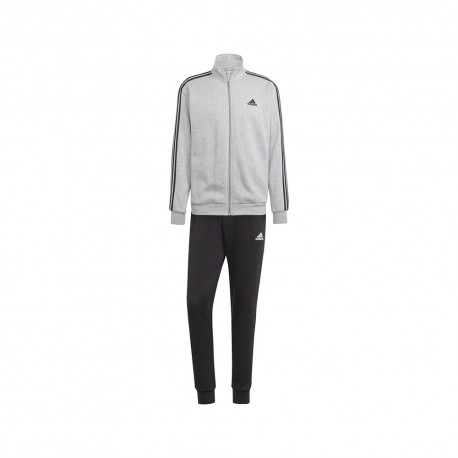 ADIDAS Tuta Sportiva Full Zip Senza Cappuccio Grigio Uomo