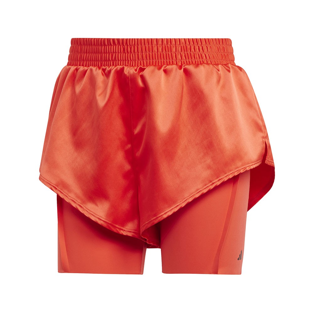 ADIDAS Shorts Sportivi 2 In 1 Train Rosso Nero Donna L