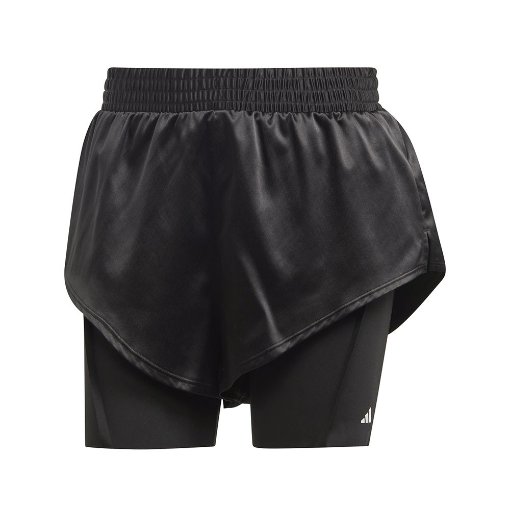 ADIDAS Shorts Sportivi 2 In 1 Train Nero Bianco Donna L