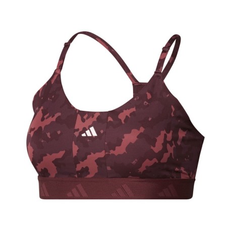 ADIDAS Reggiseno Sportivo Train Camou Tech Fit Bordeaux Donna