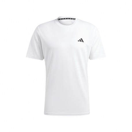 ADIDAS Maglietta Palestra Essential Bianco Nero Uomo