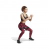 ADIDAS Leggings Sportivi Tight Camou Train Tech Fit Bordeaux Donna