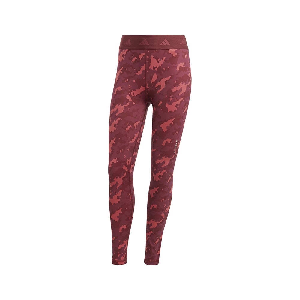 Image of ADIDAS Leggings Sportivi Tight Camou Tech Fit Bordeaux Donna L