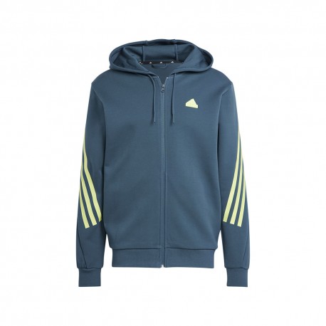 ADIDAS Felpa Palestra Full Zip Future Icons Petrolio Uomo