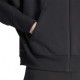 ADIDAS Felpa Palestra Full Zip Con Cappuccio Nero Donna