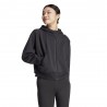 ADIDAS Felpa Palestra Full Zip Con Cappuccio Nero Donna