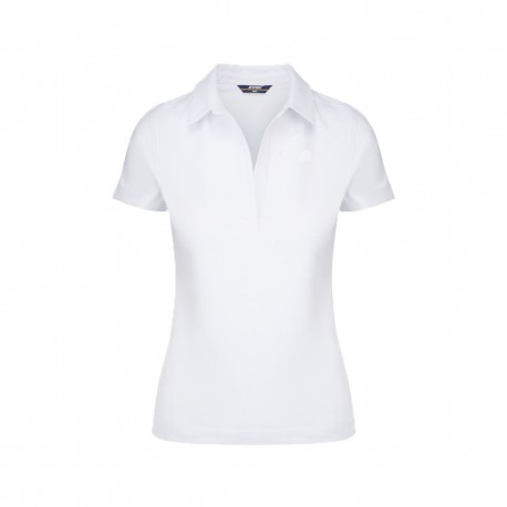 K-Way Polo Maglia Charlette Bianco Donna