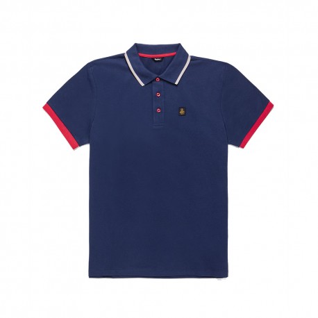 Refrigiwear Polo Piquet Ray Blu Uomo