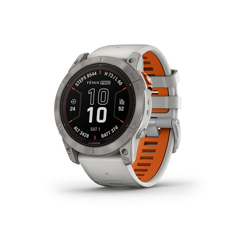 Garmin Fenix 7X Pro Sap Solar Ti Grigio Arancio TU