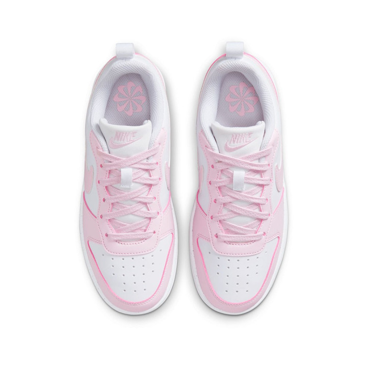 Nike Court Borough Low Recraft Gs Bianco Rosa -Scarpe Ginnastica Bambina
