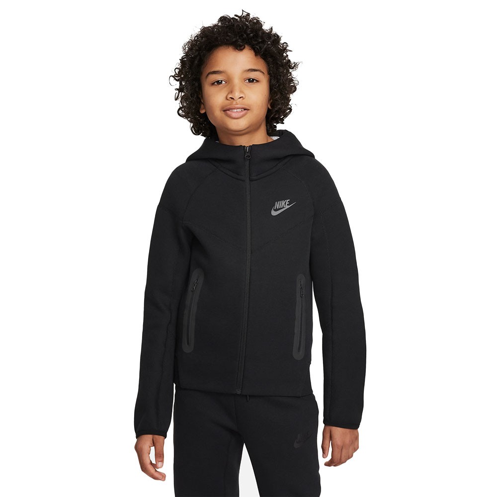 Image of Nike Felpa Tech Fleece Nero Bambino L