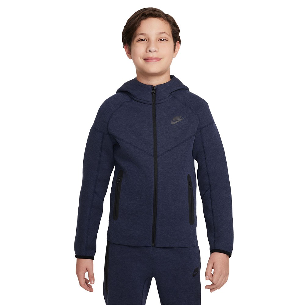 Nike Felpa Con Cerniera Tech Fleece Blu Bambino S