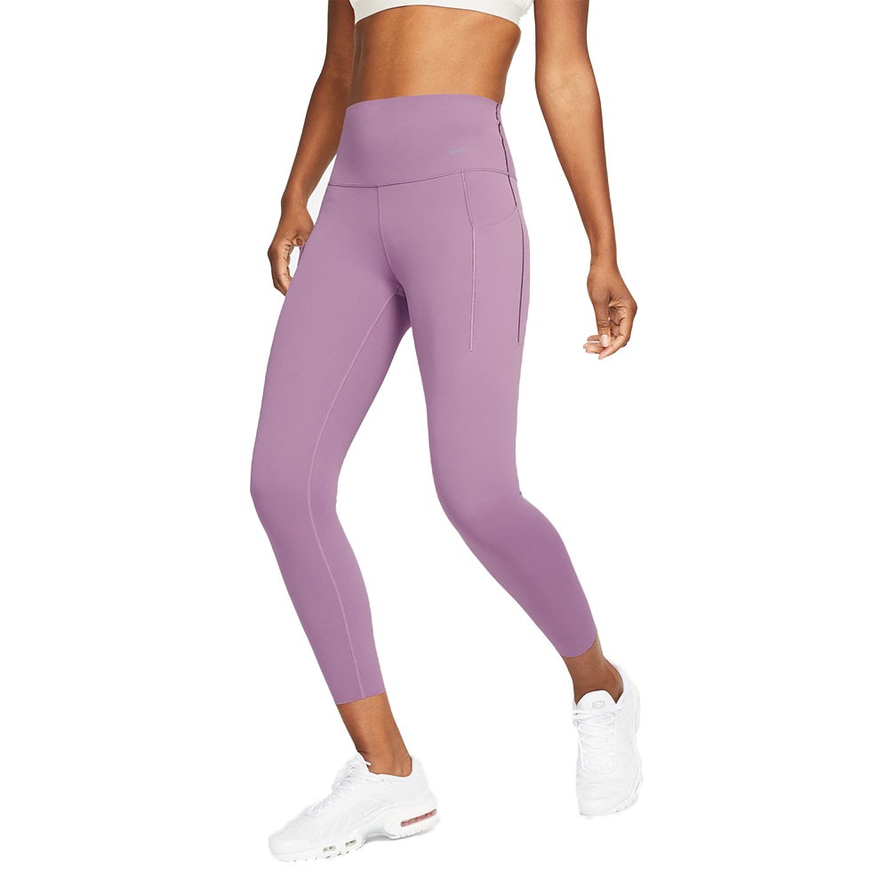 Nike Leggings Sportivi Tight 7 8 Train Med Support Lilla Donna XS