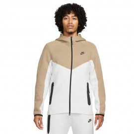 Nike Felpa Tech Fleece Bicolor Beige Uomo
