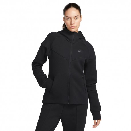 Nike Felpa Tech Fleece Nero Donna