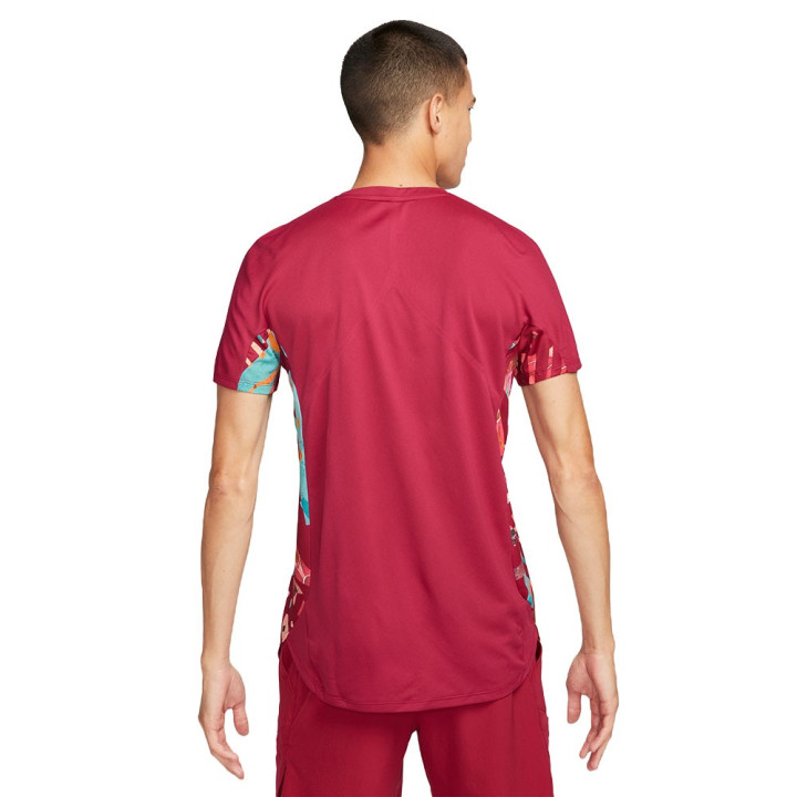 Nike Maglia Tennis Slam Ny Geode Teal Bianco Uomo