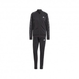 ADIDAS Tuta Sportiva Full Zip Con Cappuccio Nero Donna